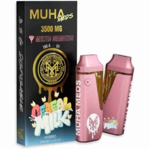 Muha Meds THCa Delta-9 THC Melted Diamonds Disposable Vape 3.5g