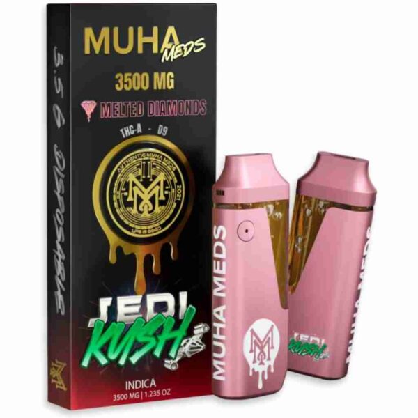 Muha Meds THCa Delta-9 THC Melted Diamonds Disposable Vape 3.5g - Image 3