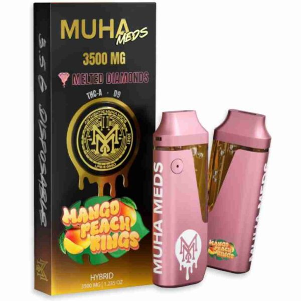 Muha Meds THCa Delta-9 THC Melted Diamonds Disposable Vape 3.5g - Image 4