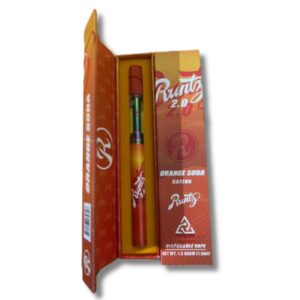 RUNTZ Orange Soda Sativa – 1500mg D8 Disposable Vape Pens