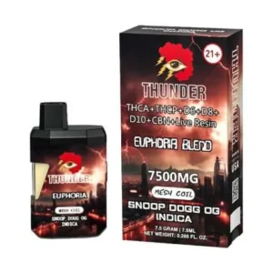 Snoop Dogg OG Thunder Live Resin Euphoria Blend Disposable 7.5g