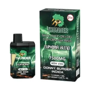 Donny Burger Thunder Live Resin Euphoria Blend Disposable 7.5g