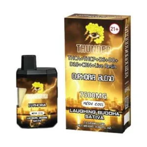 Laughing Buddha Thunder Live Resin Euphoria Blend Disposable 7.5g